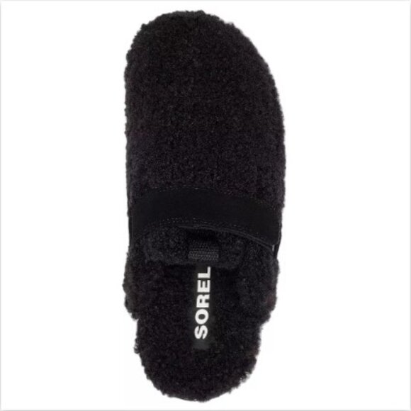 NWT - Sorel Women's Viibe Cozy Clog Color: Black/Sea Salt - Picture 3 of 7